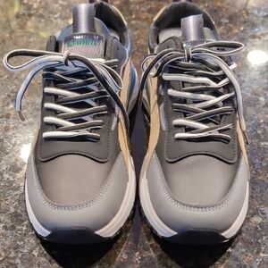 Men's Black And Tan Sneakers